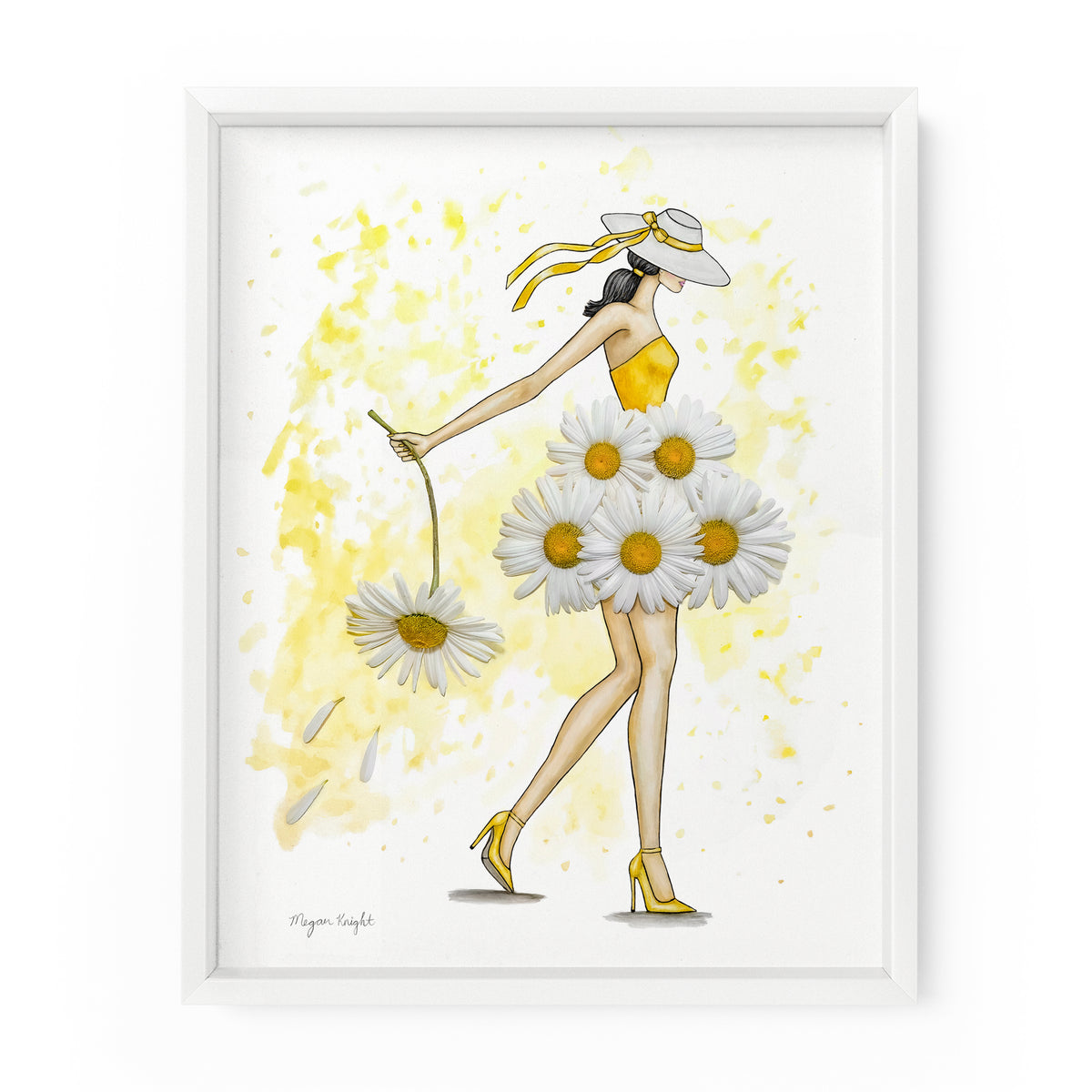 Daisy Darling Gal | Fashion Illustration Art Print