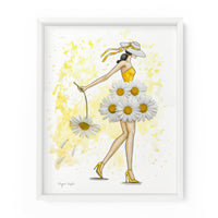 Daisy Darling Gal | Fashion Illustration Art Print