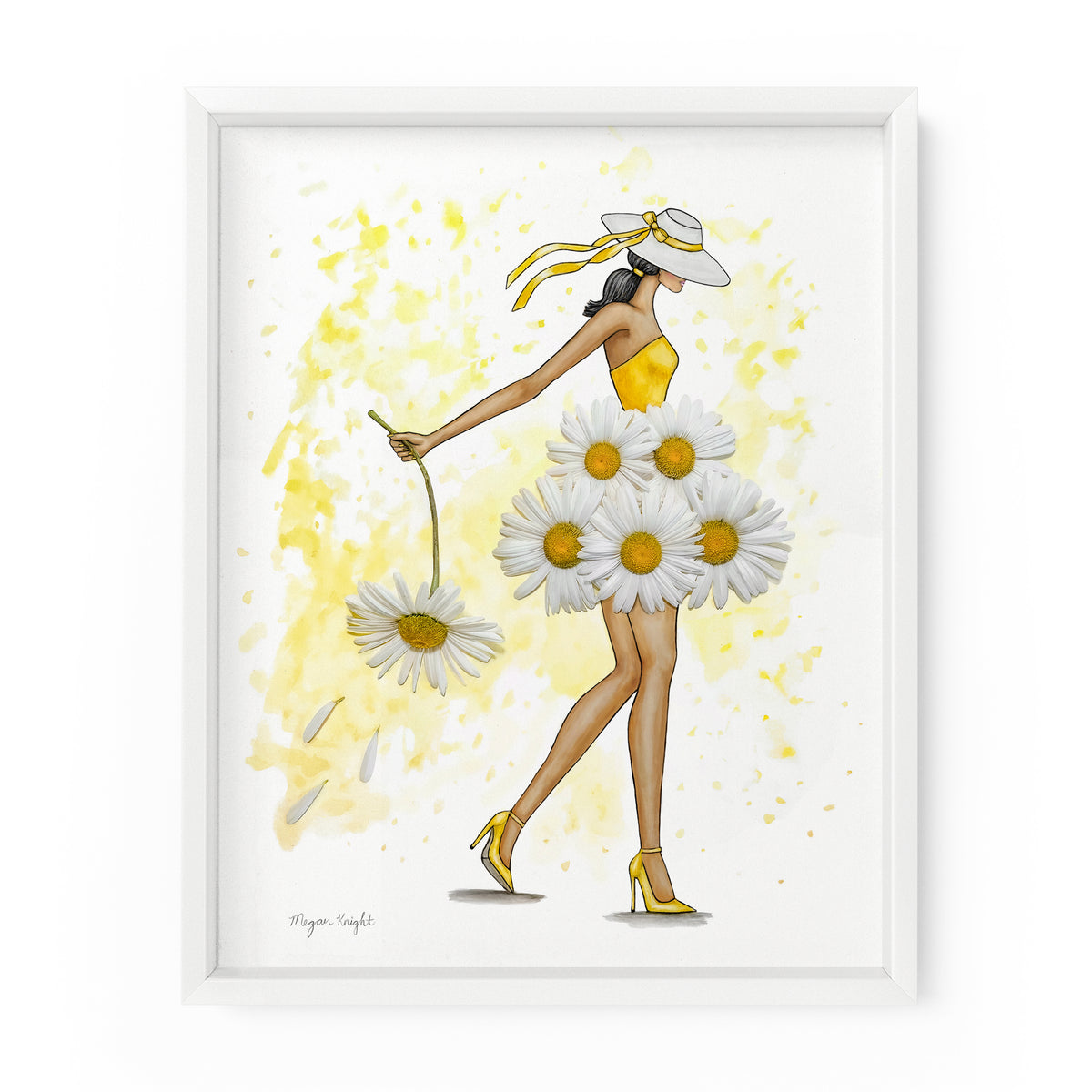Daisy Darling Gal | Fashion Illustration Art Print