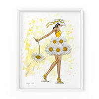 Daisy Darling Gal | Fashion Illustration Art Print