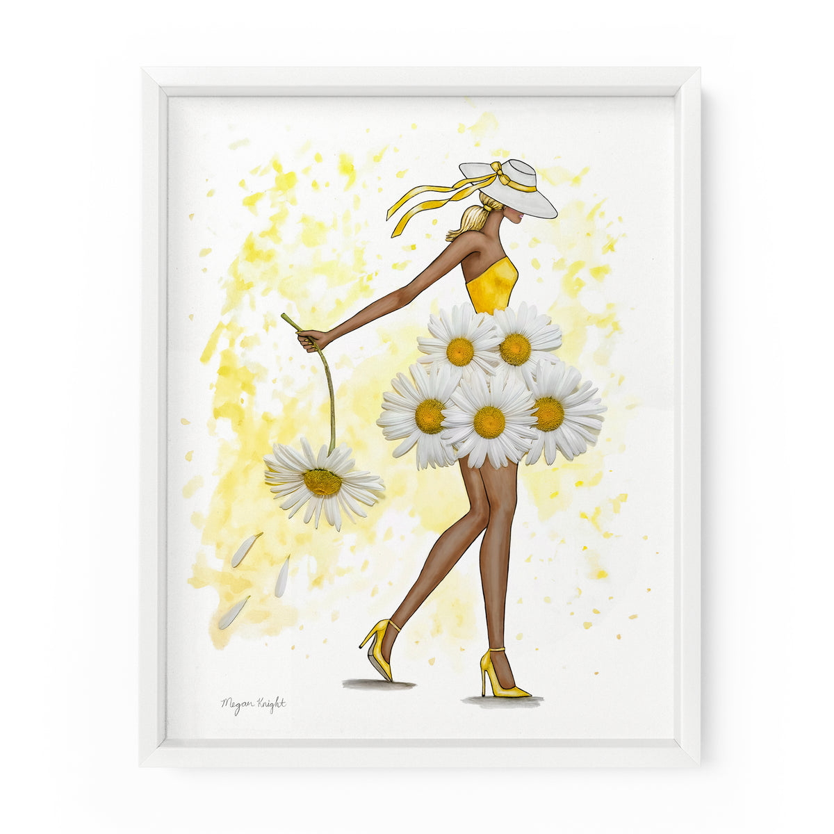 Daisy Darling Gal | Fashion Illustration Art Print