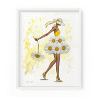 Daisy Darling Gal | Fashion Illustration Art Print