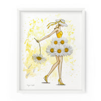 Daisy Darling Gal | Fashion Illustration Art Print
