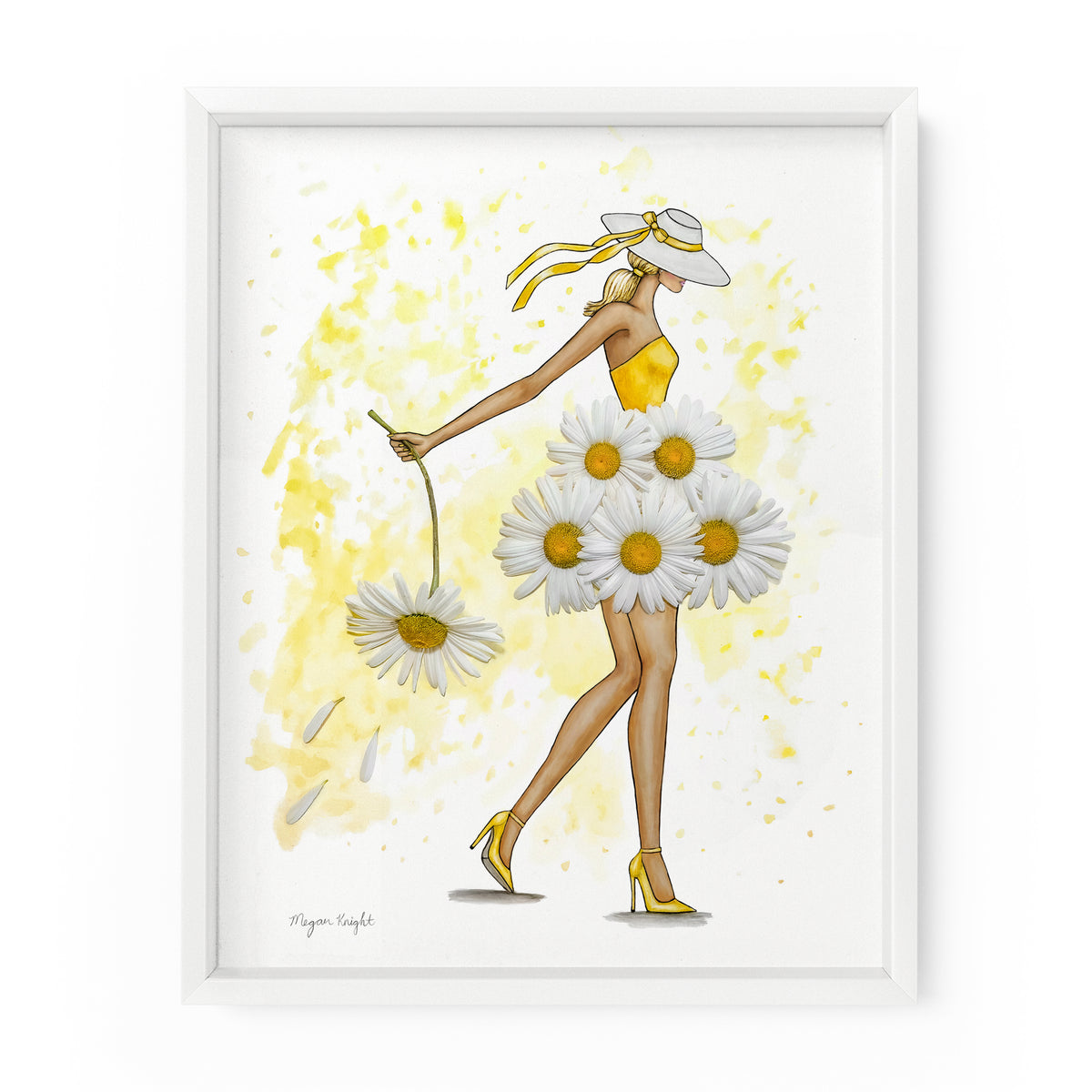 Daisy Darling Gal | Fashion Illustration Art Print