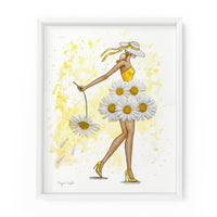 Daisy Darling Gal | Fashion Illustration Art Print