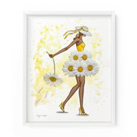 Daisy Darling Gal | Fashion Illustration Art Print