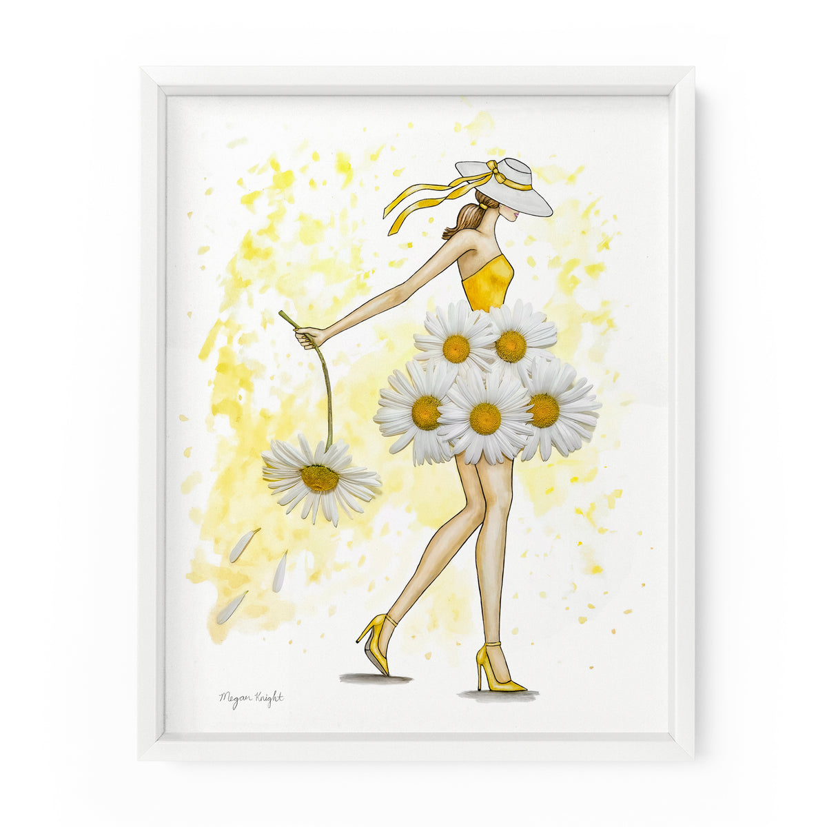Daisy Darling Gal | Fashion Illustration Art Print