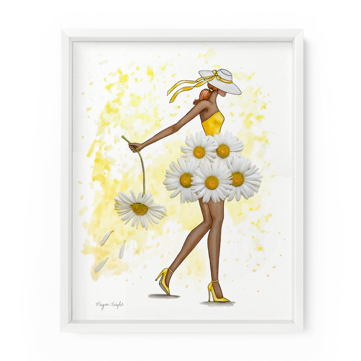 Daisy Darling Gal | Fashion Illustration Art Print