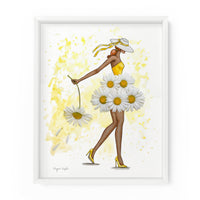 Daisy Darling Gal | Fashion Illustration Art Print