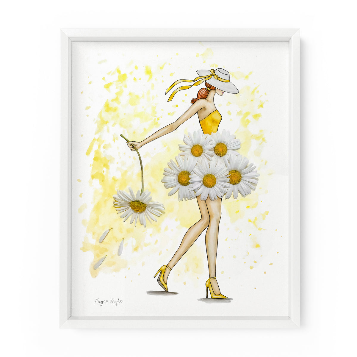 Daisy Darling Gal | Fashion Illustration Art Print