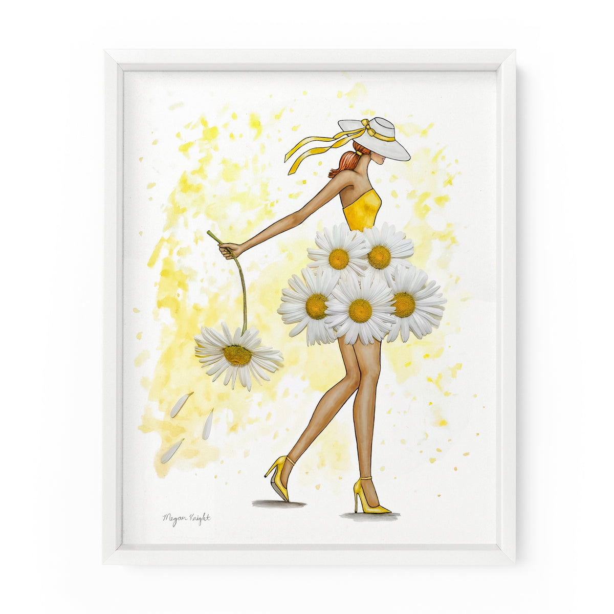 Daisy Darling Gal | Fashion Illustration Art Print