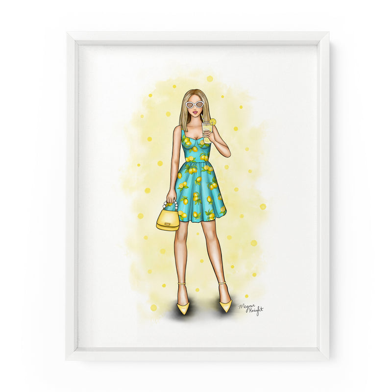 Lemon Gal | Fashion Illustration Art Print