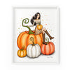 Autumn Pumpkin Gal | Fashion Illustration Art Print