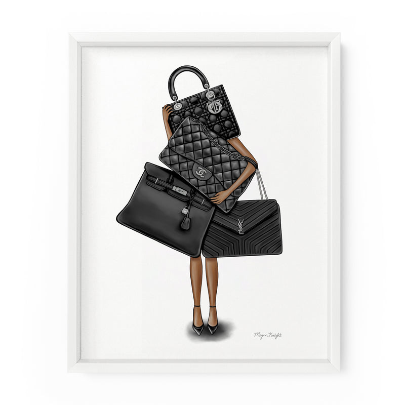 Bag Lover | Fashion Illustration Art Print