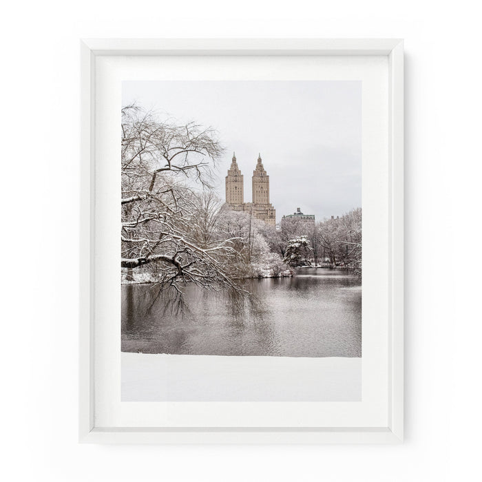 Central Park Lake Winter Snow | Fine Art Photography Print