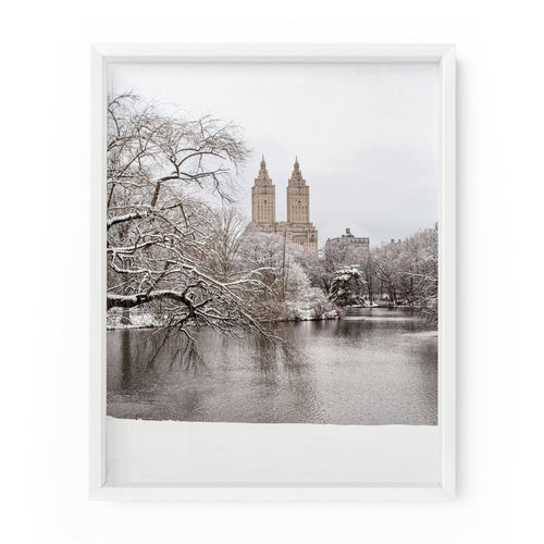 Central Park Lake Winter Snow | Fine Art Photography Print