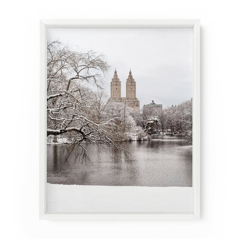 Central Park Lake Winter Snow | Fine Art Photography Print