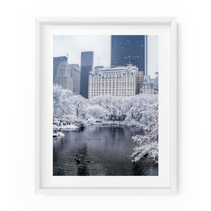 Central Park Winter Snow (The Plaza) | Fine Art Photography Print