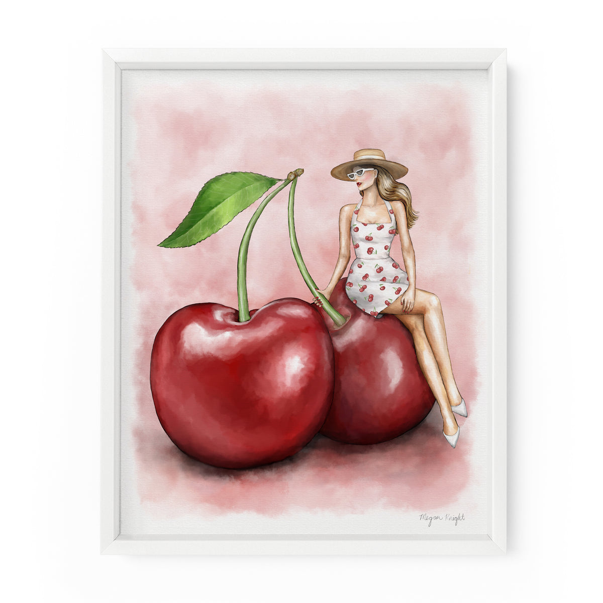 Cherry Darling Gal | Fashion Illustration Art Print