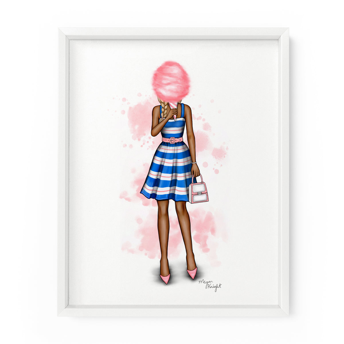 Cotton Candy Gal | Fashion Illustration Art Print