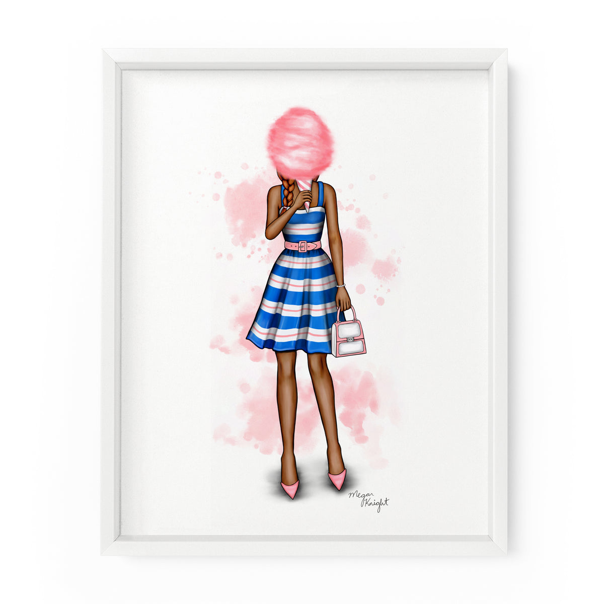 Cotton Candy Gal | Fashion Illustration Art Print