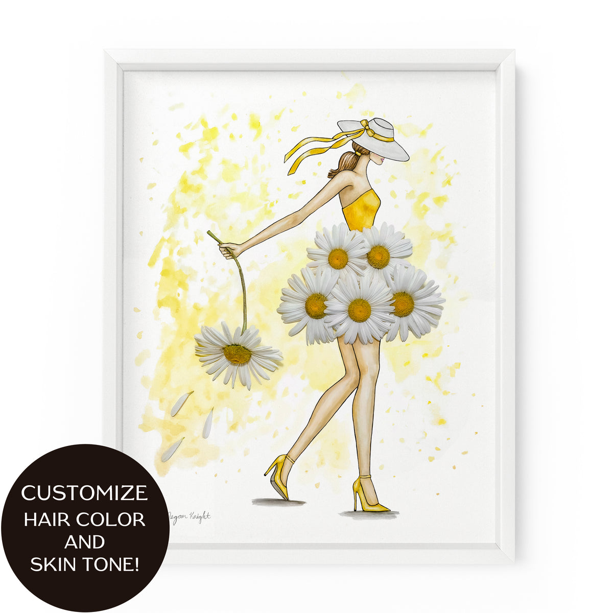 Daisy Darling Gal | Fashion Illustration Art Print