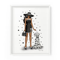 Dalmatian Gal | Fashion Illustration Art Print