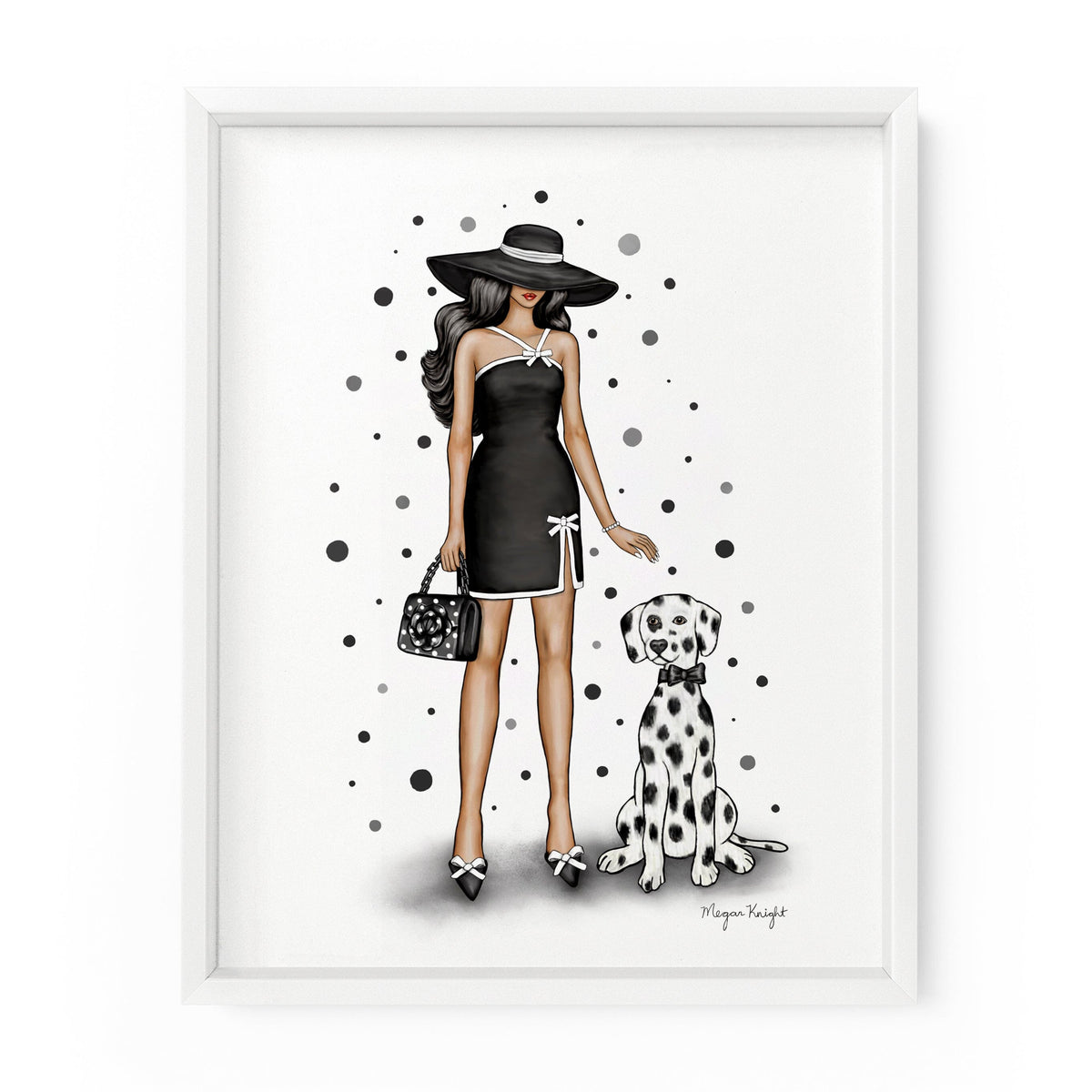 Dalmatian Gal | Fashion Illustration Art Print