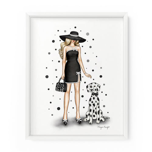 Dalmatian Gal | Fashion Illustration Art Print