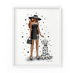Dalmatian Gal | Fashion Illustration Art Print
