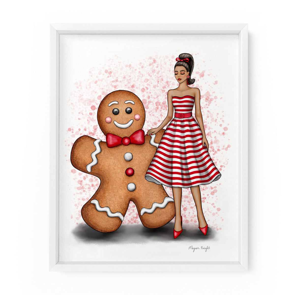 Gingerbread Gal | Fashion Illustration Art Print