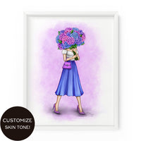 Hydrangea Gal | Fashion Illustration Art Print