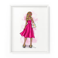 Lollipop Gal | Fashion Illustration Art Print