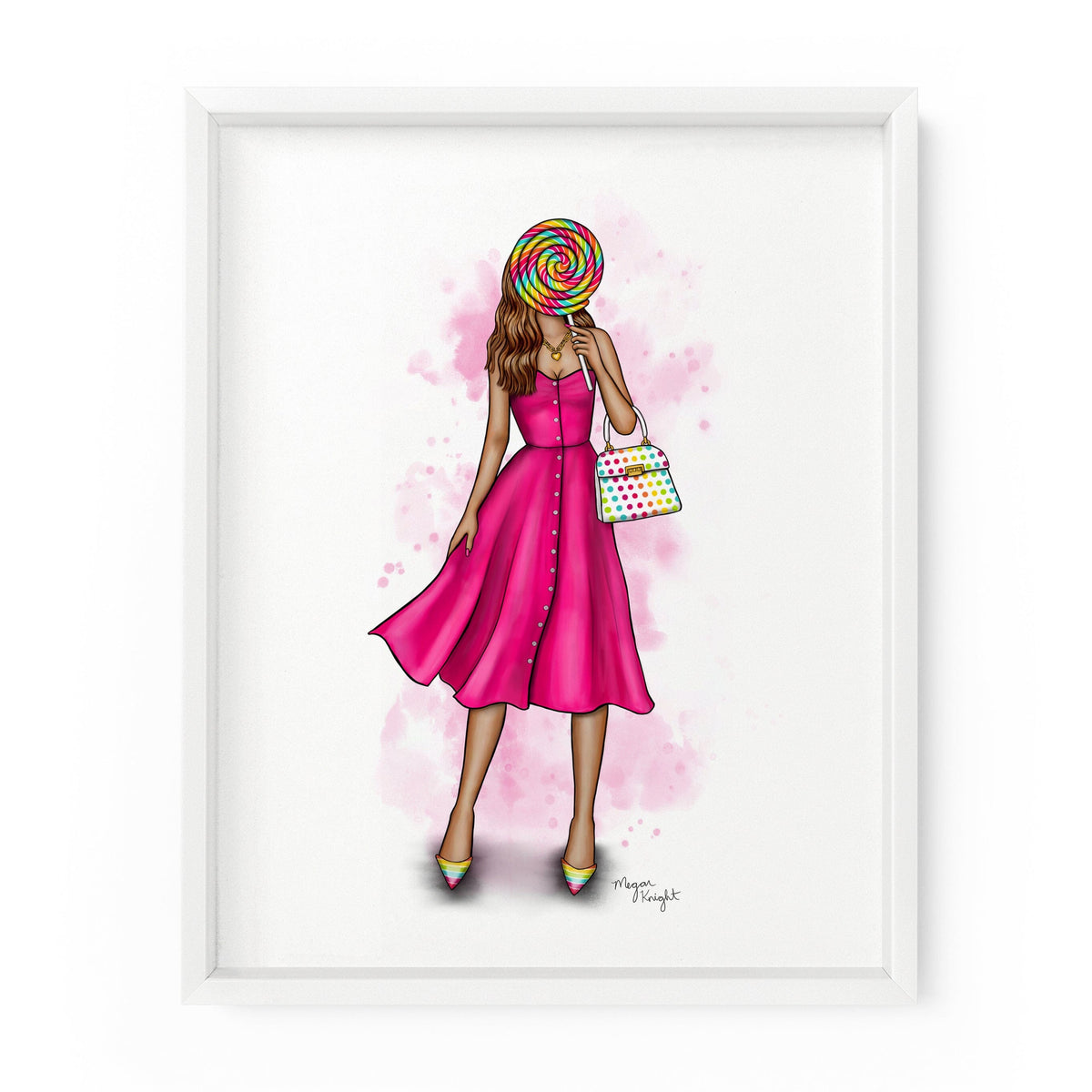 Lollipop Gal | Fashion Illustration Art Print