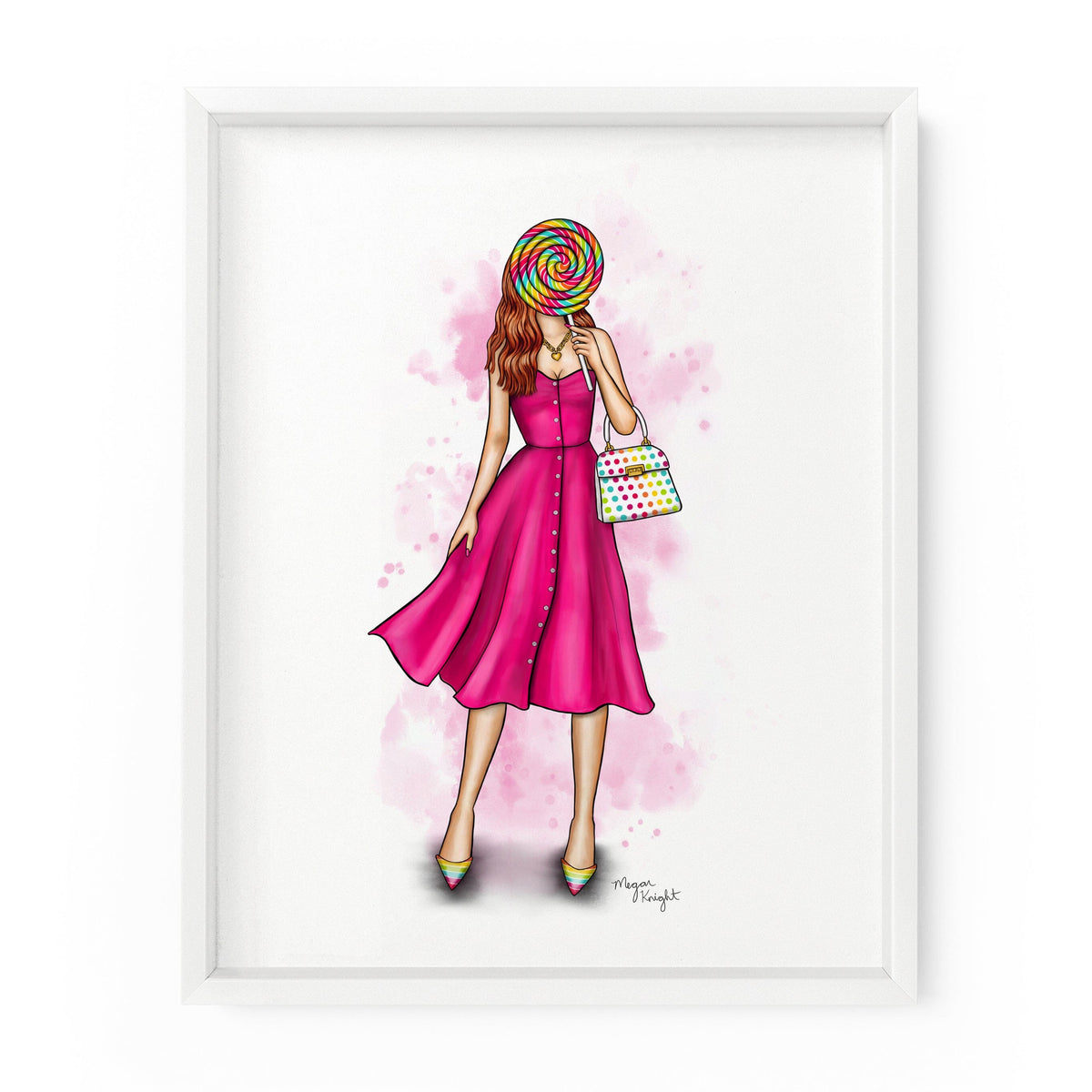 Lollipop Gal | Fashion Illustration Art Print