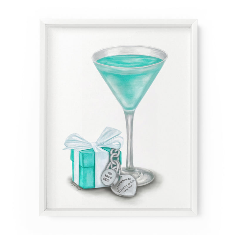Martini Blues | Fashion Illustration Art Print
