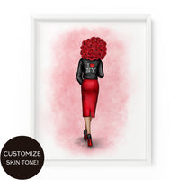 NY Rose Gal | Fashion Illustration Art Print