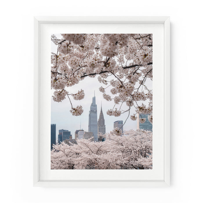 New York City Skyline Cherry Blossoms (Chrysler Building) | Fine Art Photography Print