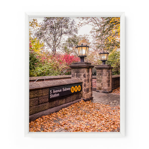 New York City Subway Autumn Leaves | Fine Art Photography Print