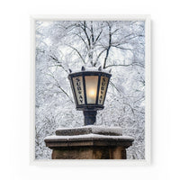 New York City Winter Subway Lamp | Fine Art Photography Print