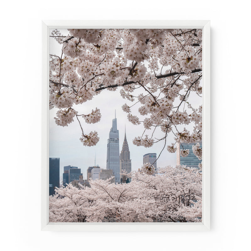 New York City Skyline Cherry Blossoms (Chrysler Building) | Fine Art Photography Print
