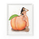 Peach Fuzz Gal | Fashion Illustration Art Print