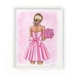Pink Rose Gal | Fashion Illustration Art Print