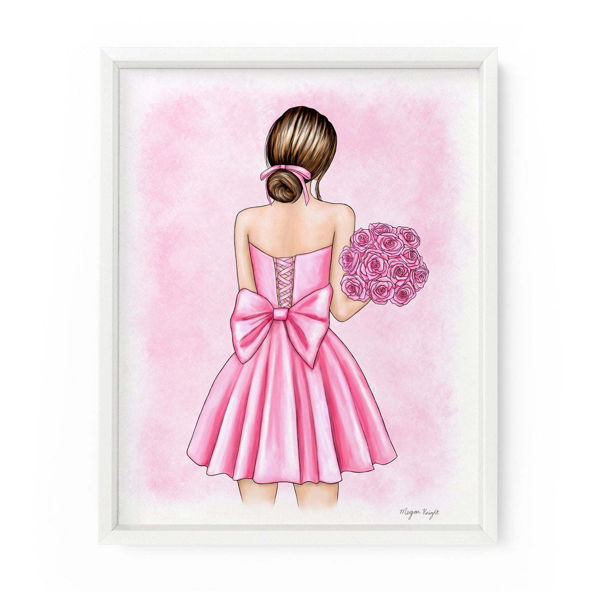 Pink Rose Gal | Fashion Illustration Art Print