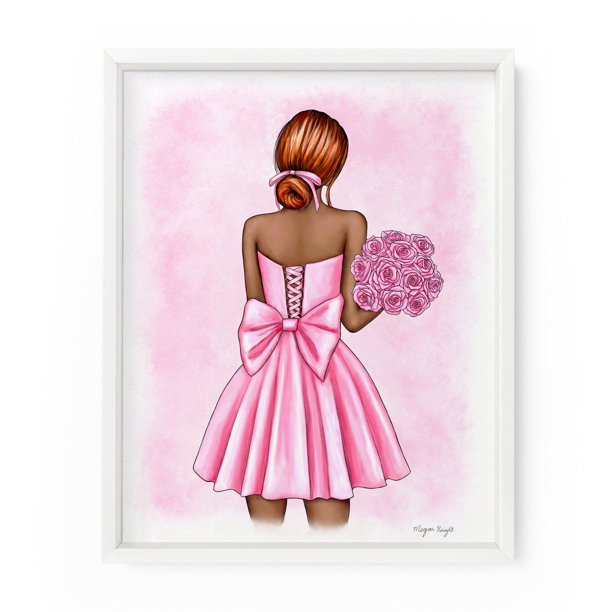 Pink Rose Gal | Fashion Illustration Art Print