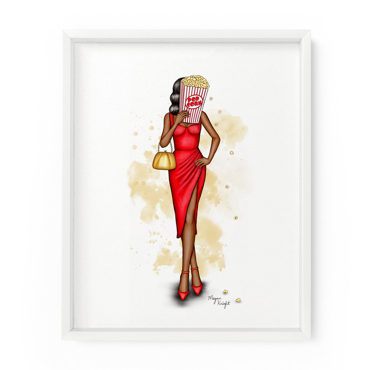 Popcorn Gal | Fashion Illustration Art Print