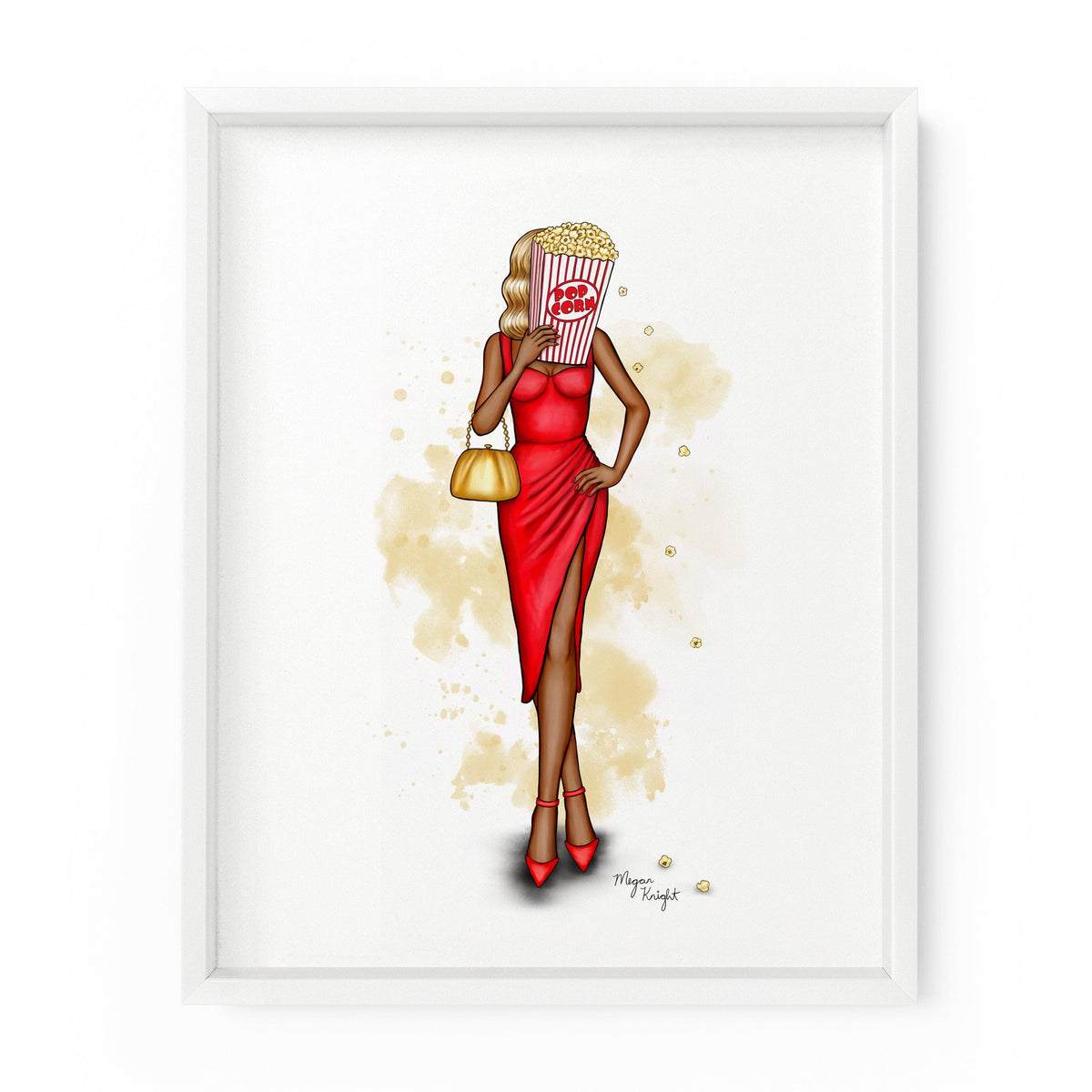 Popcorn Gal | Fashion Illustration Art Print