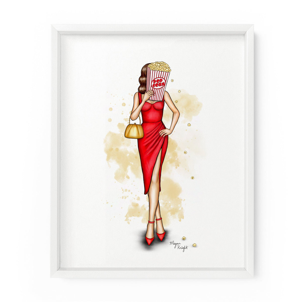 Popcorn Gal | Fashion Illustration Art Print