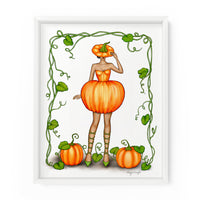 Pumpkin Gal | Fashion Illustration Art Print