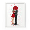 Red Rose Couple | Fashion Illustration Art Print